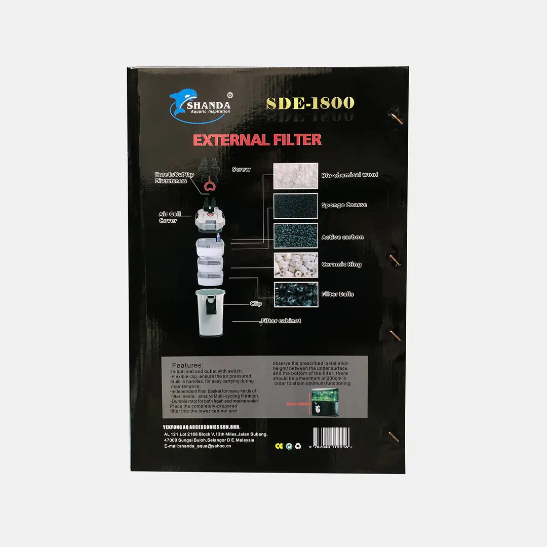 Shanda SDE 1800 UV Canister Filter view 5