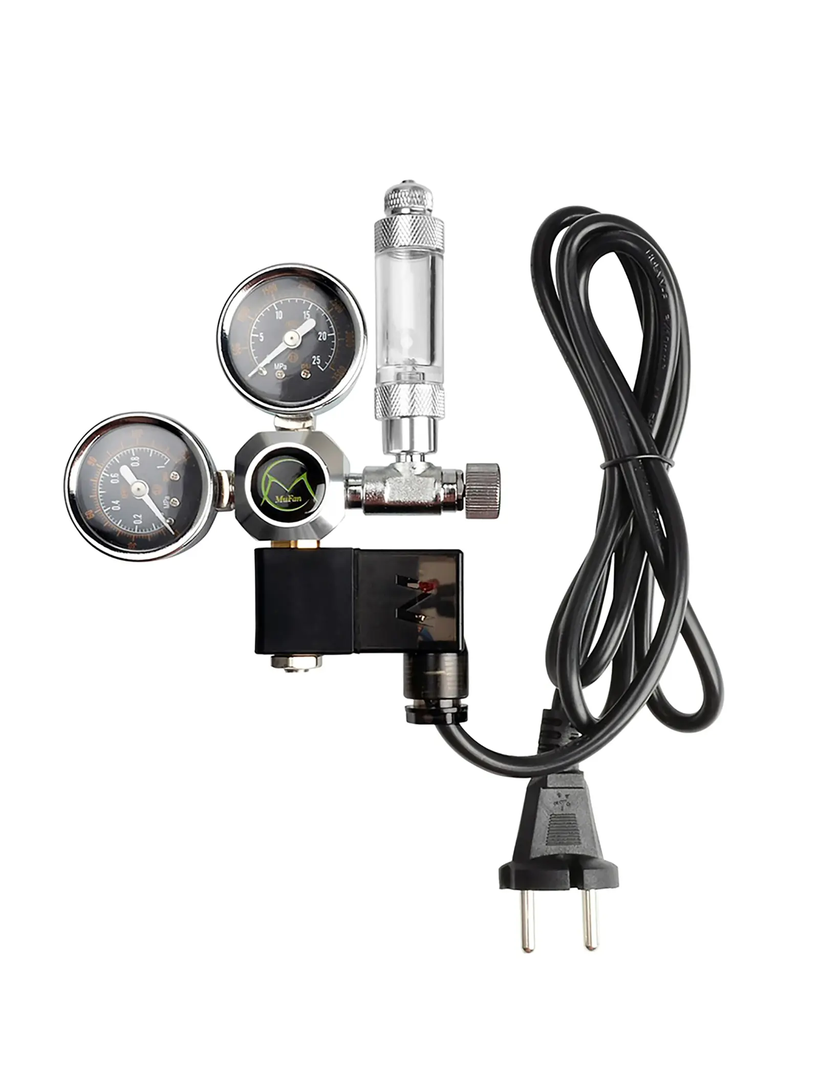 MUFAN Dual Gauge CO₂ Regulator alternate view