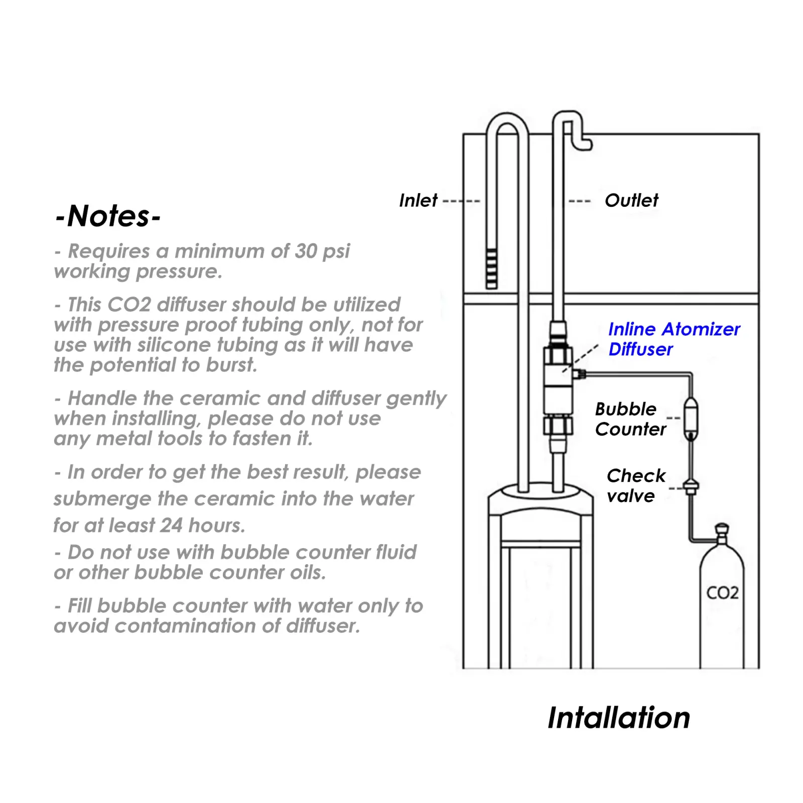 Qanvee Inline CO₂ Atomizer view 4
